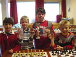Botwinnik E2 v.l.n.r.: Martijn, Ruben, Rogier en David