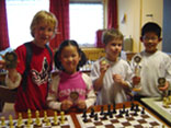 Botwinnik E1 met v.l.n.r.: Milan, Olivia, Jaimy en Roger